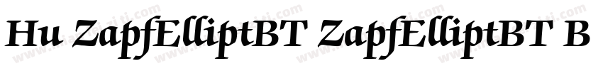 Hu ZapfElliptBT ZapfElliptBT Bold字体转换